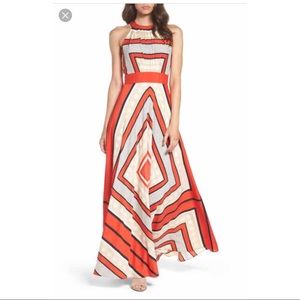 Eliza J. Scarf print maxi dress - Size 6. EUC.